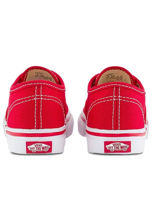 Кроссовки toddler authentic 'red white' Vans — изображение 3 из 4, красный/белый