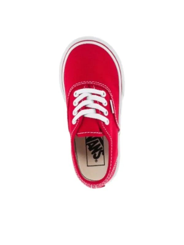 Кроссовки toddler authentic 'red white' Vans — изображение 4 из 4, красный/белый