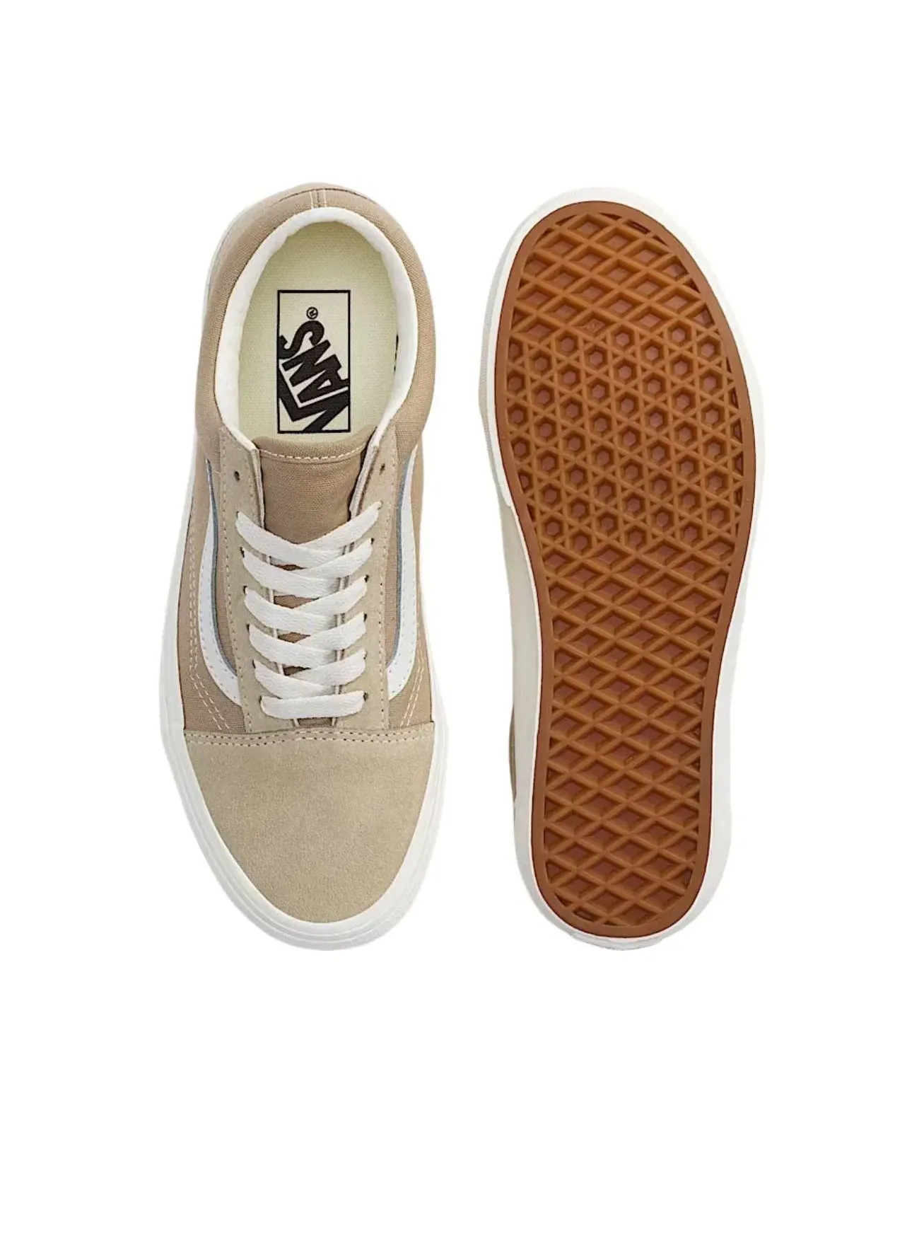 Мужские кеды Old Skool Vans — изображение 3 из 4, бежевый