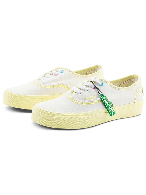 Кроссовки x sesame street authentic 'white yellow' Vans — изображение 2 из 4, белый/желтый
