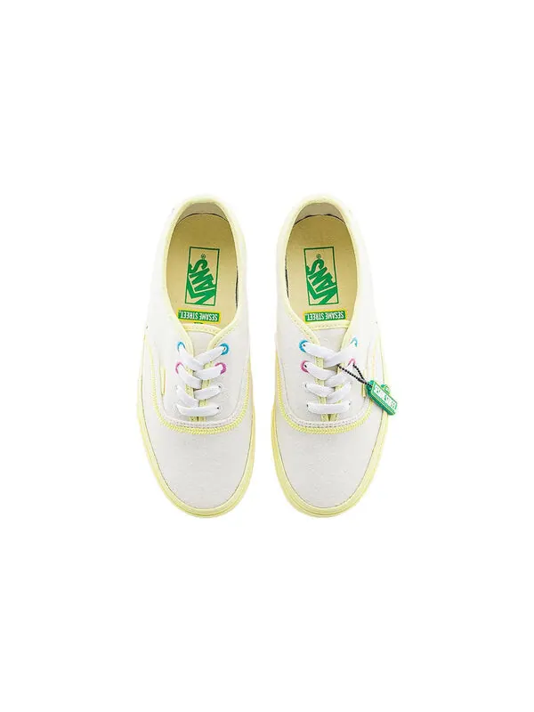 Кроссовки x sesame street authentic 'white yellow' Vans — изображение 3 из 4, белый/желтый