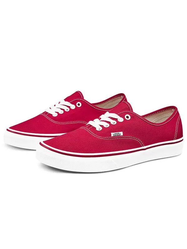 Кроссовки authentic 'red' Vans — изображение 2 из 4, красный