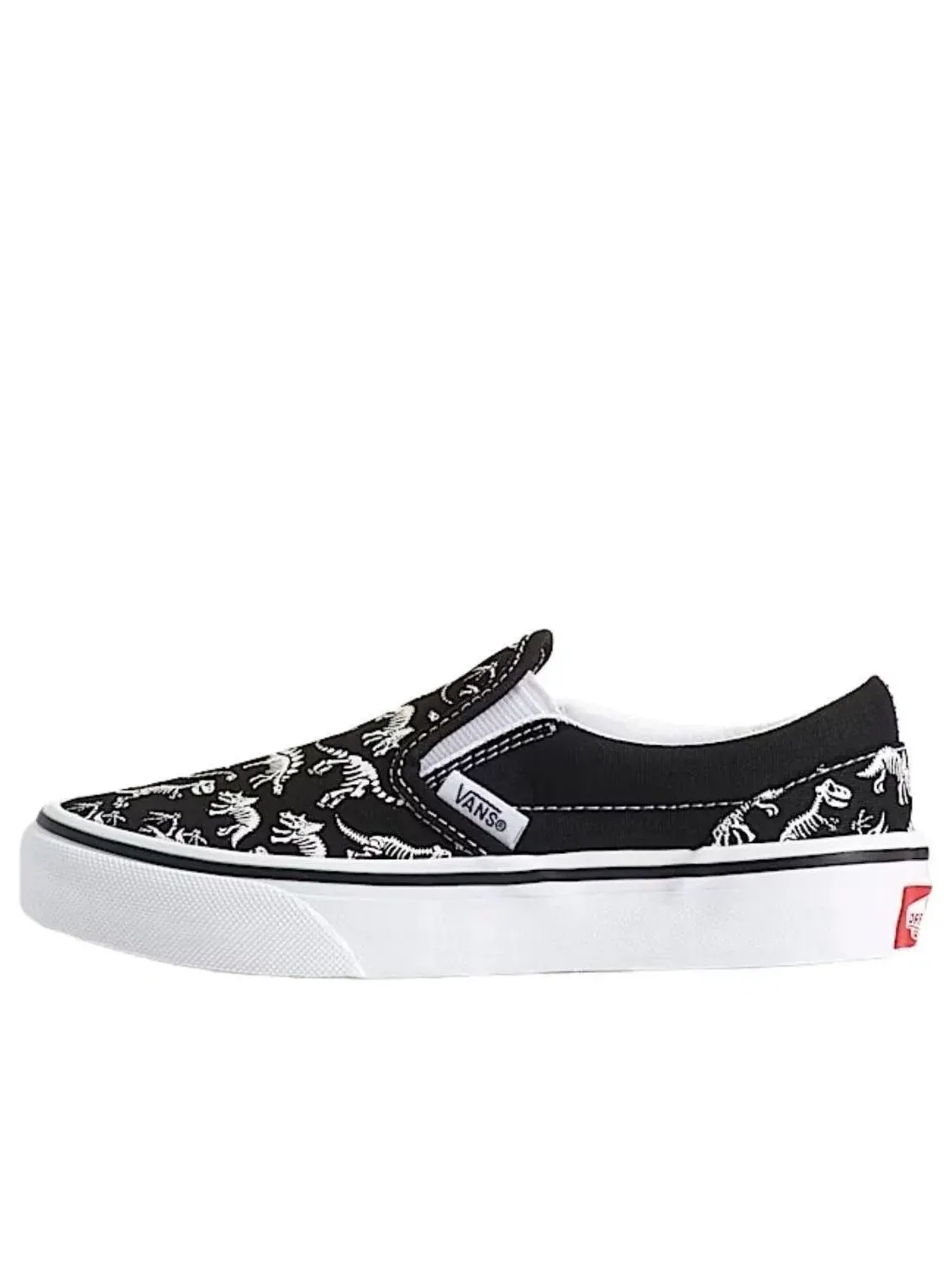 Детские кеды с принтом Glow-in-the-Dark Black Vans — изображение 1 из 4, черный