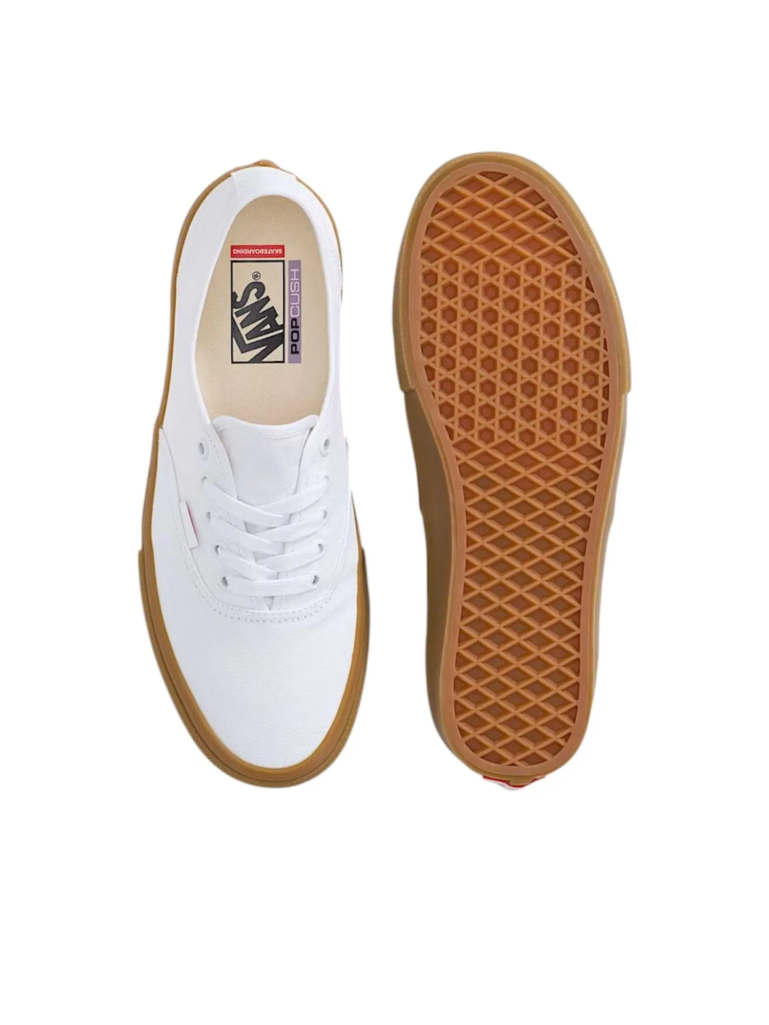 Кроссовки Vans Authentic Gum 'White' — изображение 3 из 5, белый
