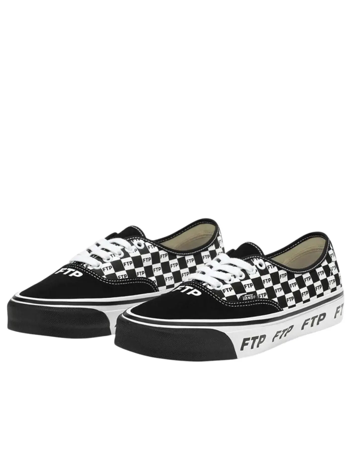 Vans x FTP OTW Authentic 44 'Checkerboard' — изображение 2 из 4, черный/белый