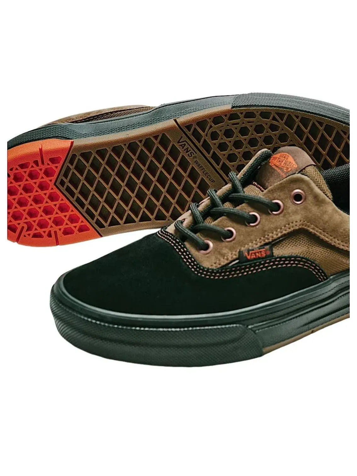 Кроссовки Vans Skate Era Wafflecup 'Black Brown' — изображение 2 из 2, коричневый