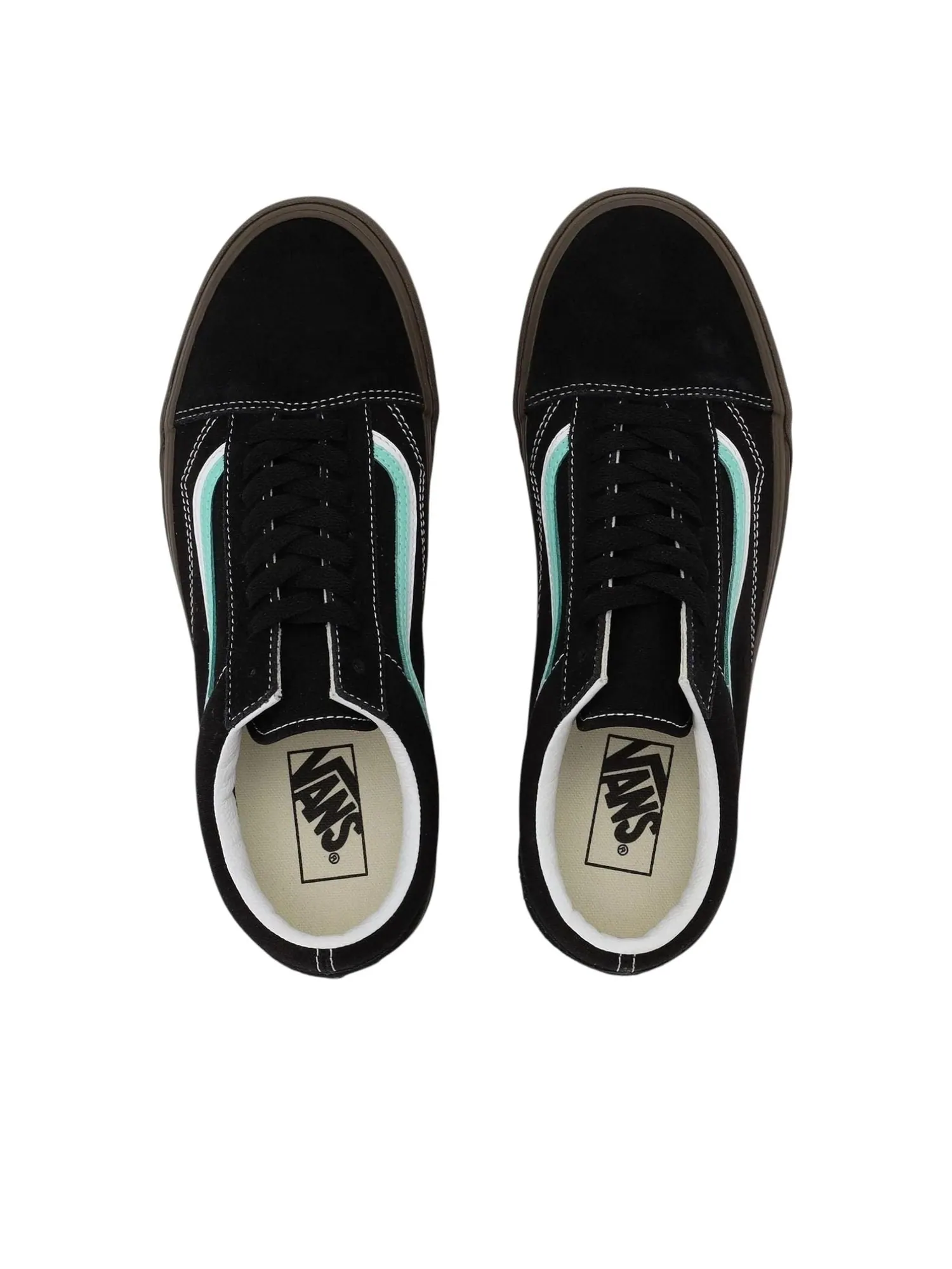 Кроссовки Vans Old Skool DS 'Black Aruba Blue' — изображение 3 из 6, темно-синий
