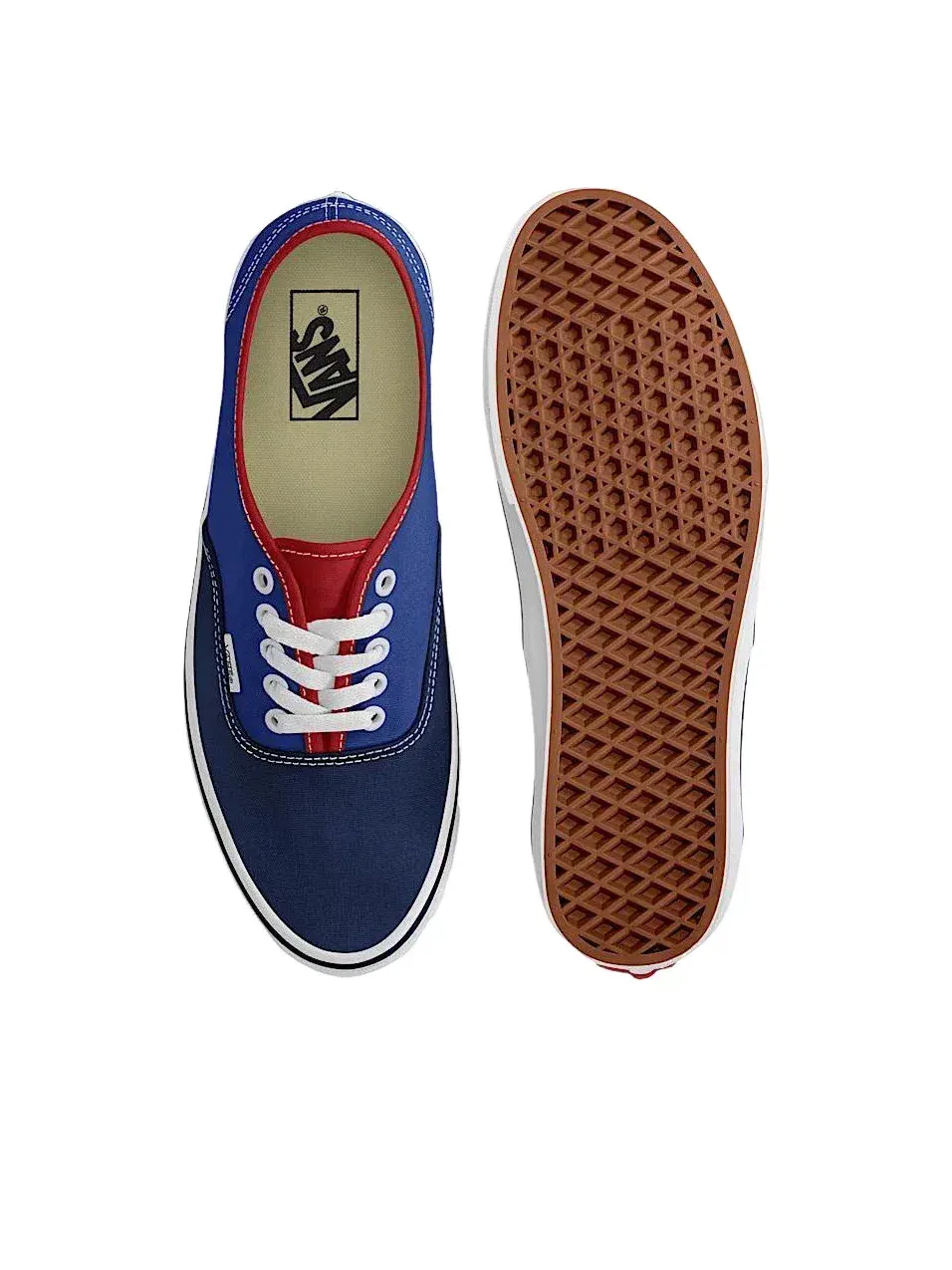 Мужские кеды на шнуровке с круглым носком Vans Authentic — изображение 4 из 4, темно-синий