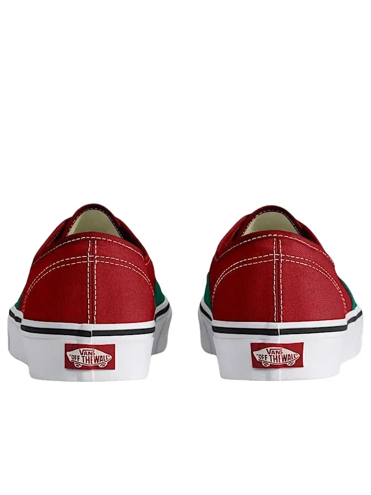 Мужские кеды на шнуровке с круглым носком Vans Authentic — изображение 3 из 4, зеленый