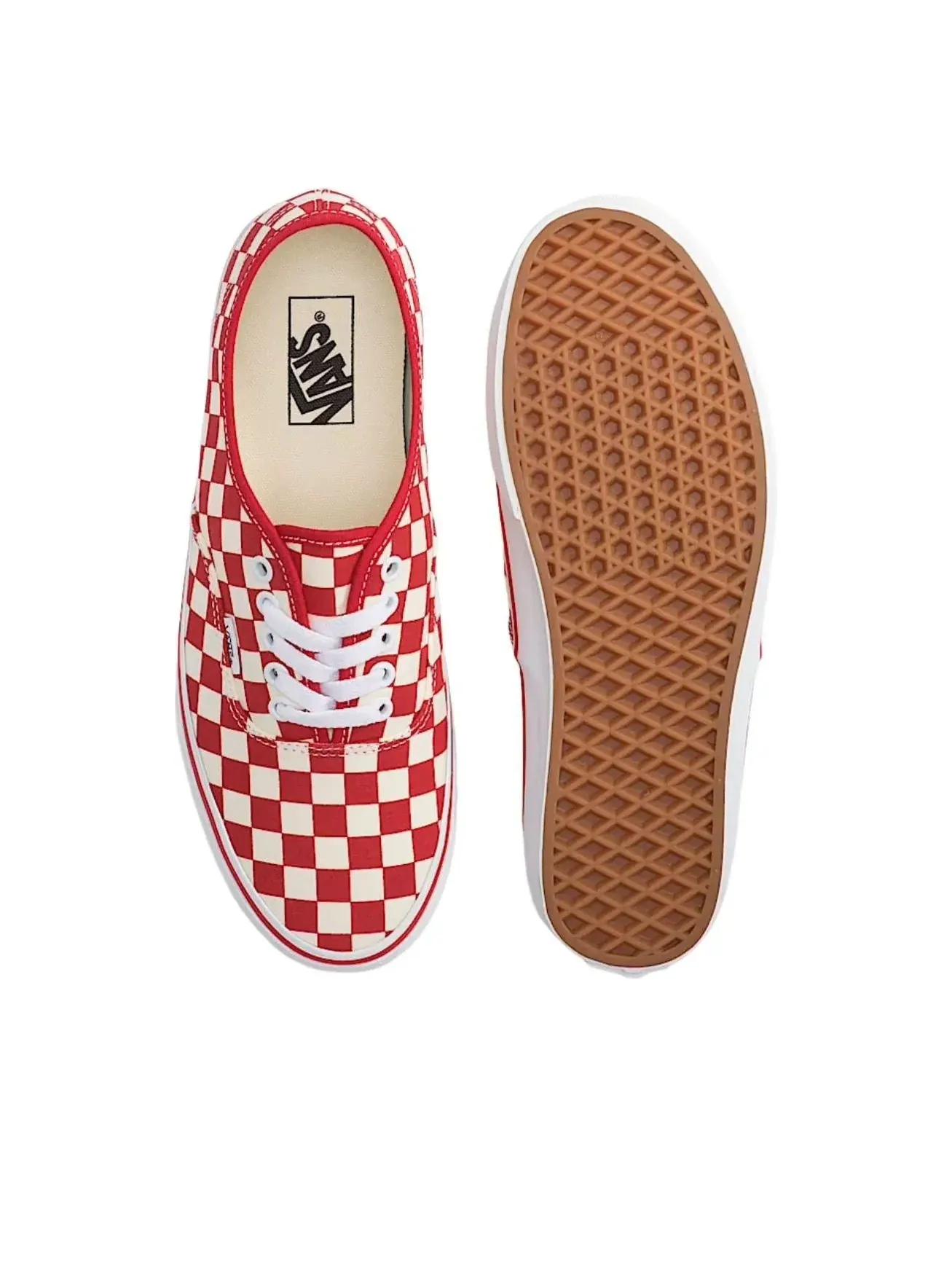 Мужские кеды с низким верхом Vans Authentic — изображение 3 из 4, красный