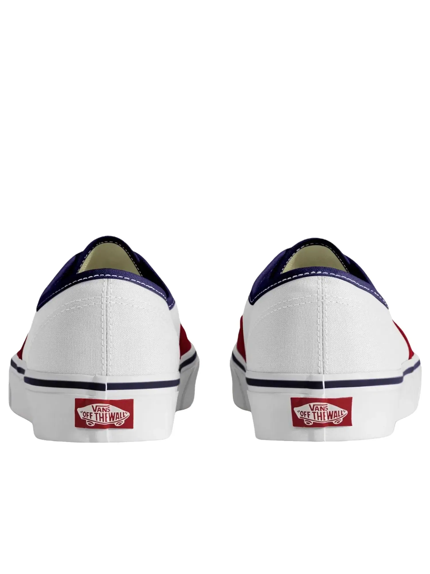 Мужские кеды с круглым носком Vans Authentic Red White Blue — изображение 2 из 2, красный