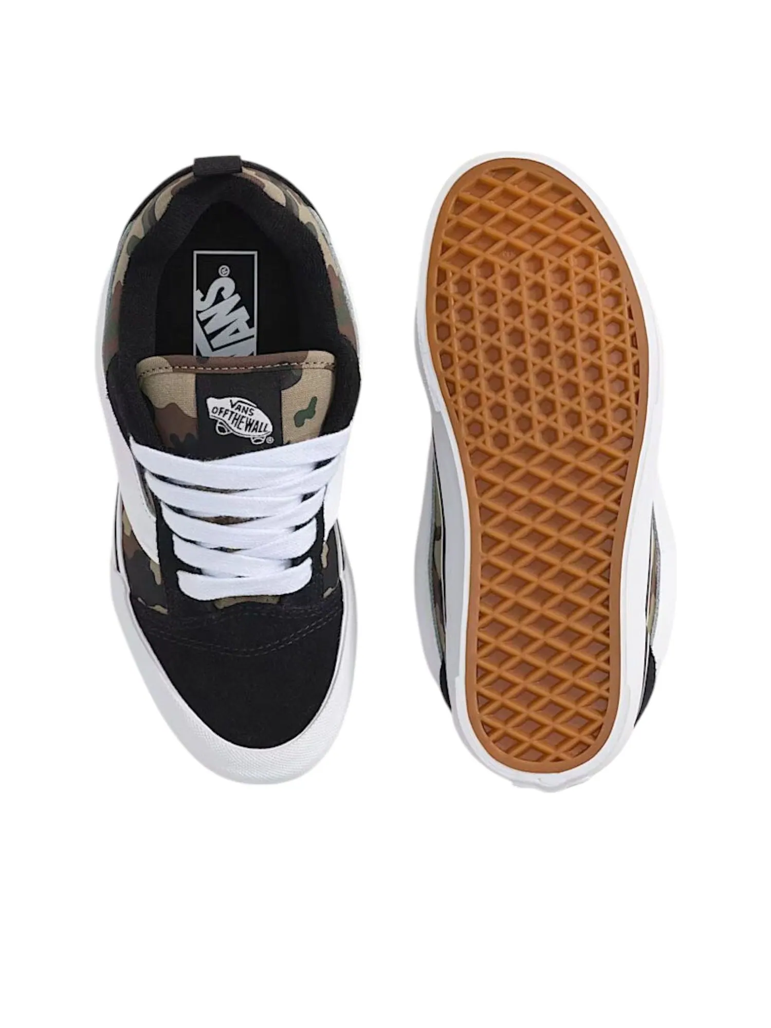 Кроссовки (GS) Vans Knu Skool 'Camo Black Green' — изображение 3 из 4, мульти