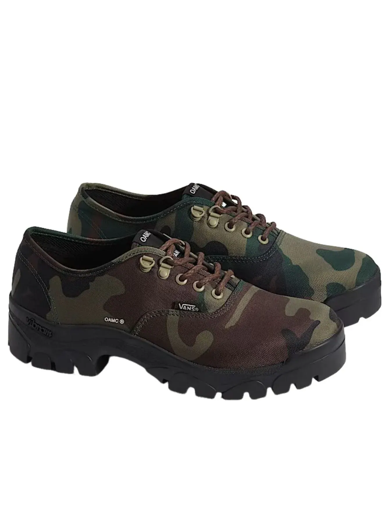 Кроссовки Vans OTW x OAMC Authentic Oxford 'Woodland Camo' — изображение 2 из 5, зеленый