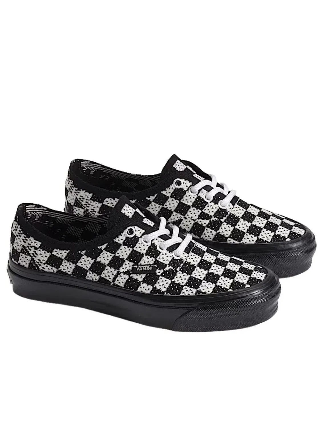 Кеды Vans Premium Authentic Checkerboard 'Black Marshmallow White' VN000EJC1KP — изображение 2 из 4, черный