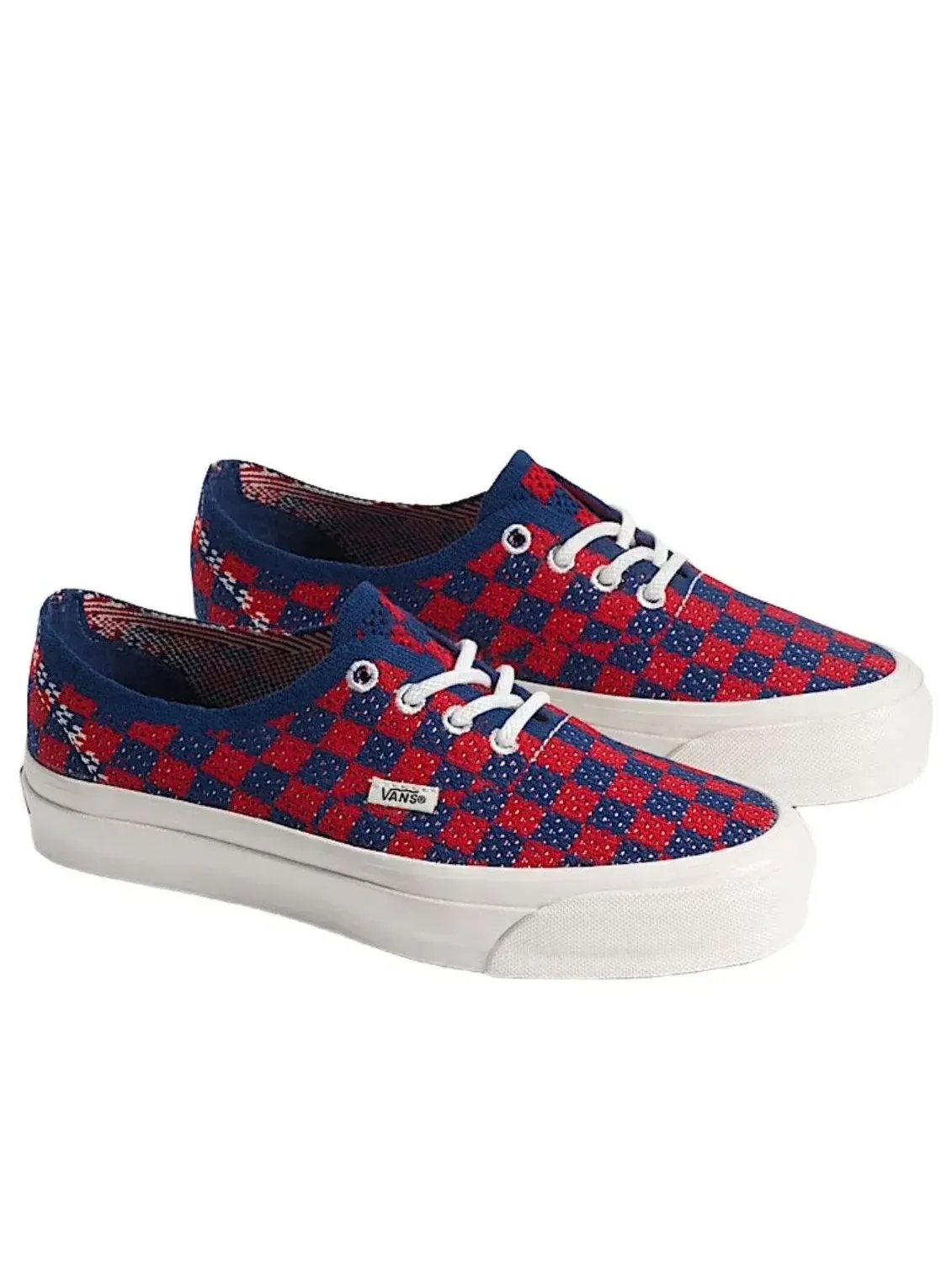 Кеды Vans Premium Authentic Checkerboard 'Red Blue' VN000EJCRDB — изображение 2 из 4, красный