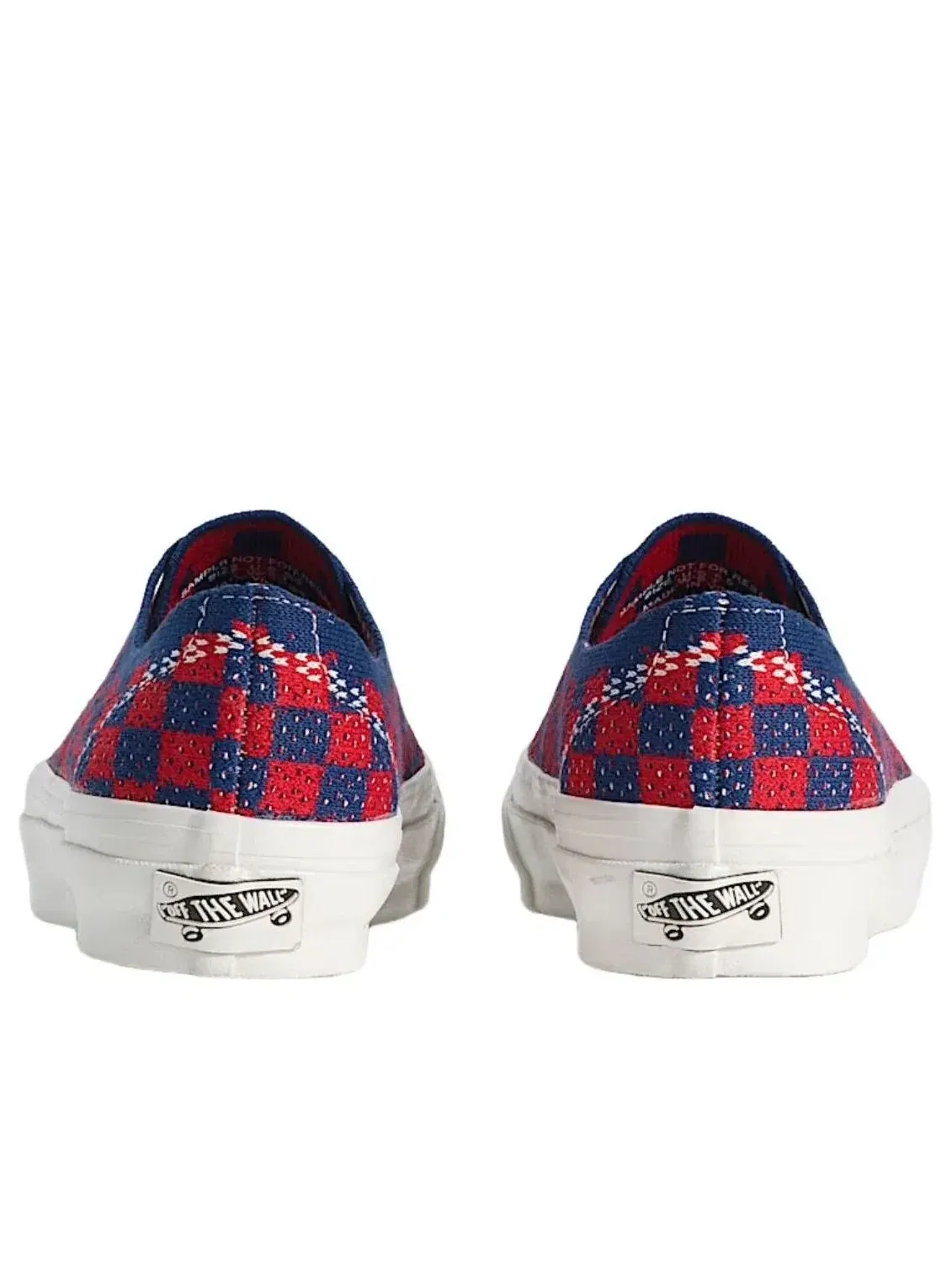 Кеды Vans Premium Authentic Checkerboard 'Red Blue' VN000EJCRDB — изображение 4 из 4, красный