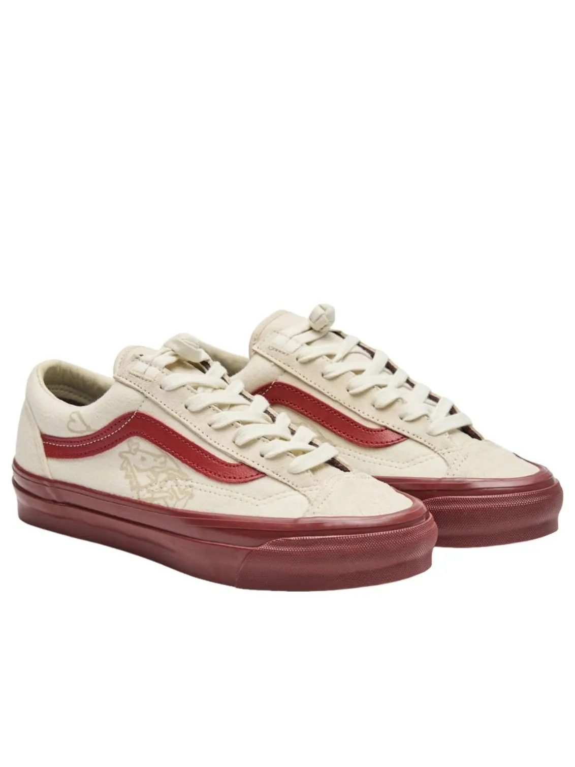 Vans x Bolin LX Old Skool 36 'Year of the Horse White Red' — изображение 2 из 5, белый/красный