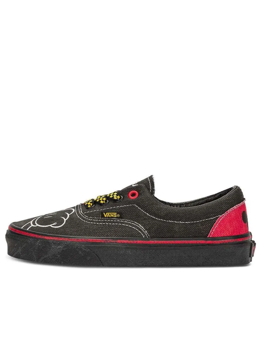 Кроссовки Vans X Disney Era Mickey Mouse Denim Sneakers 'Black Red' — изображение 1 из 4, черный