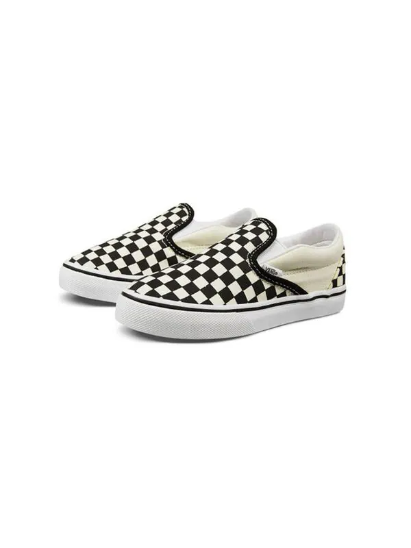 Кроссовки classic slip-on 'checkerboard' Vans — изображение 2 из 4, белый