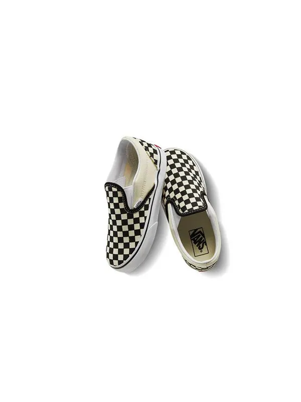 Кроссовки classic slip-on 'checkerboard' Vans — изображение 3 из 4, белый