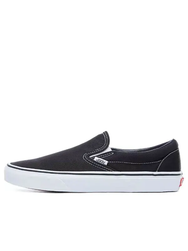 Кроссовки classic slip-on 'black white' Vans — изображение 1 из 4, черный