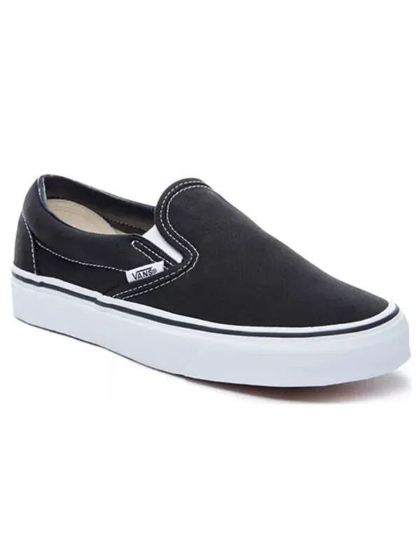 Кроссовки classic slip-on 'black white' Vans — изображение 3 из 4, черный