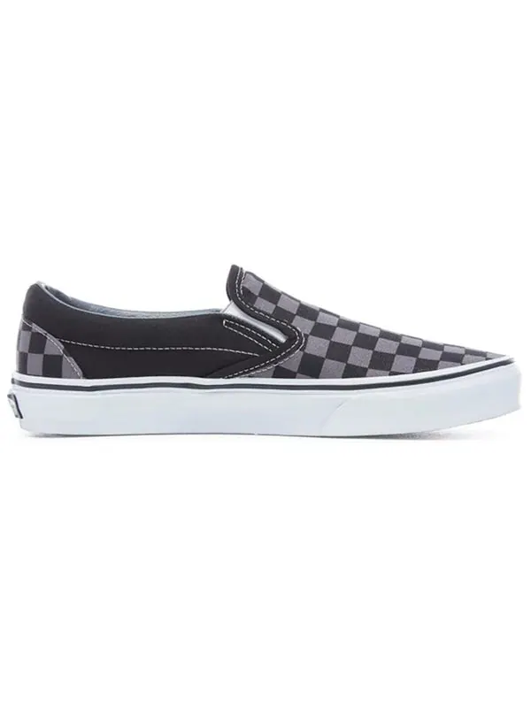 Кроссовки slip-on 'black pewter checkerboard' Vans — изображение 2 из 4, черный