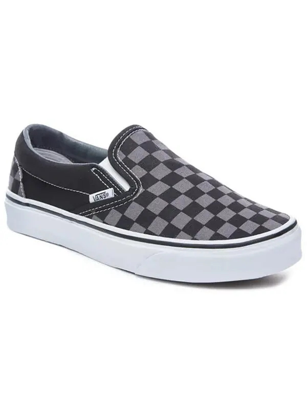 Кроссовки slip-on 'black pewter checkerboard' Vans — изображение 3 из 4, черный