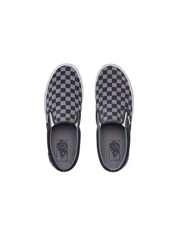 Кроссовки slip-on 'black pewter checkerboard' Vans — изображение 4 из 4, черный