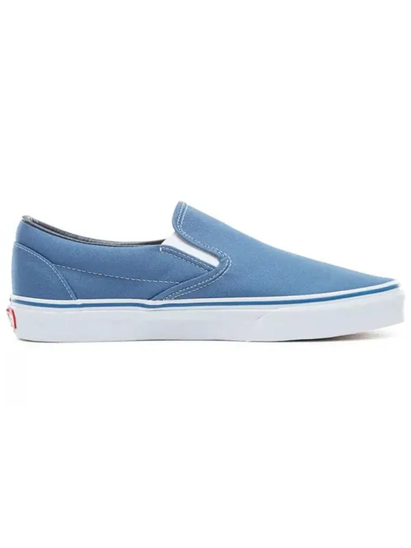 Кроссовки classic slip-on 'navy' Vans — изображение 2 из 4, синий/белый
