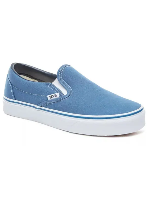 Кроссовки classic slip-on 'navy' Vans — изображение 3 из 4, синий/белый