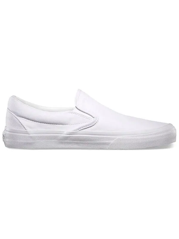 Кроссовки classic slip-on 'white canvas' Vans — изображение 2 из 4, белый