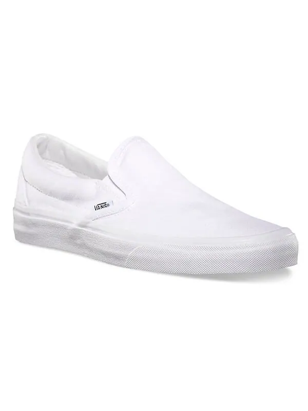 Кроссовки classic slip-on 'white canvas' Vans — изображение 3 из 4, белый