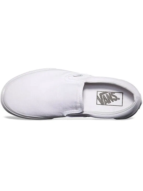 Кроссовки classic slip-on 'white canvas' Vans — изображение 4 из 4, белый