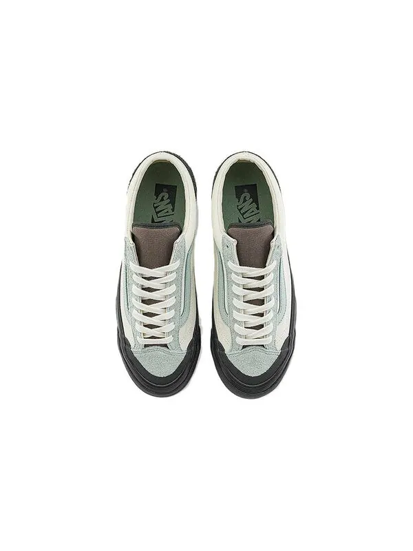 Кроссовки old skool reissue 136 'black light green' Vans — изображение 4 из 4, бежевый/зеленый/черный