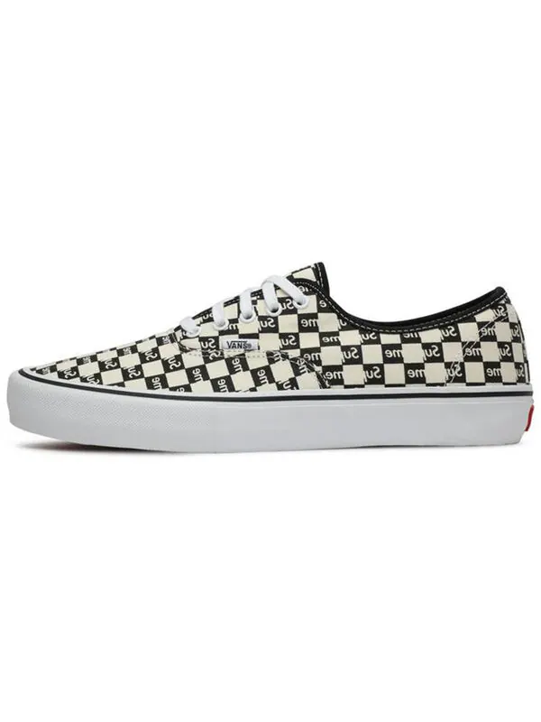 Кроссовки supreme x authentic pro 'checkered black' Vans — изображение 2 из 4, черный/белый