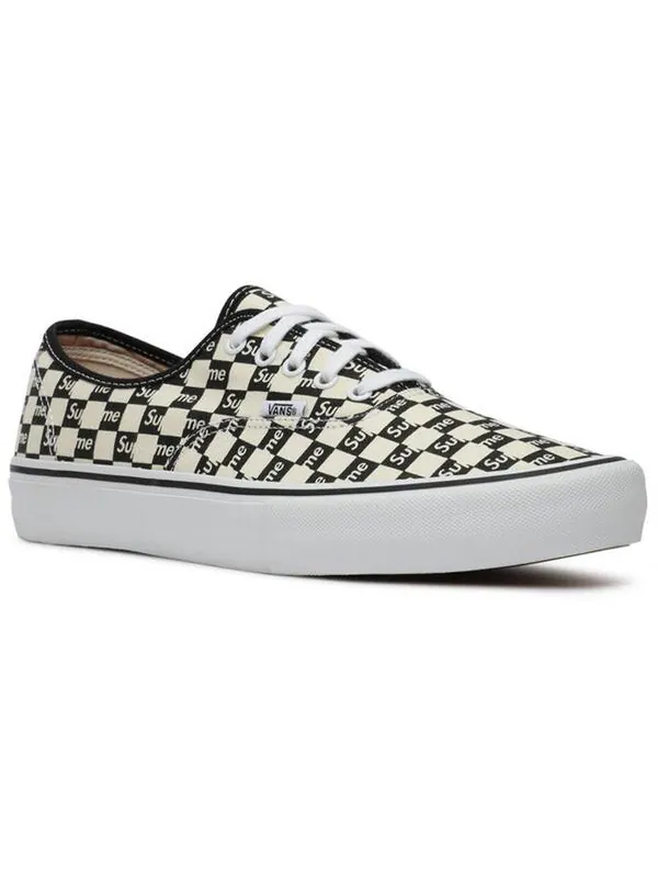 Кроссовки supreme x authentic pro 'checkered black' Vans — изображение 4 из 4, черный/белый