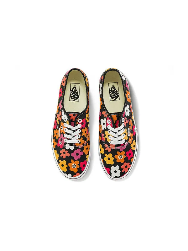 Кроссовки authentic 'flower print' Vans — изображение 3 из 4, черный/красный