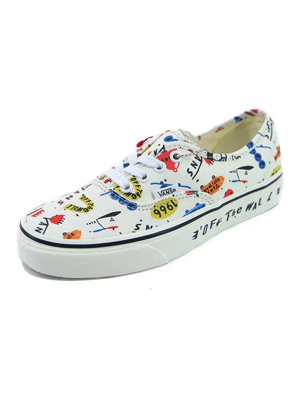 Кроссовки authentic low tops skateboarding shoes creamy white creamwhite Vans — изображение 2 из 4, белый