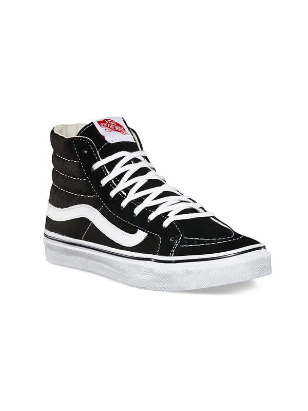 Кроссовки sk8-hi slim 'black' Vans — изображение 2 из 4, черный/белый