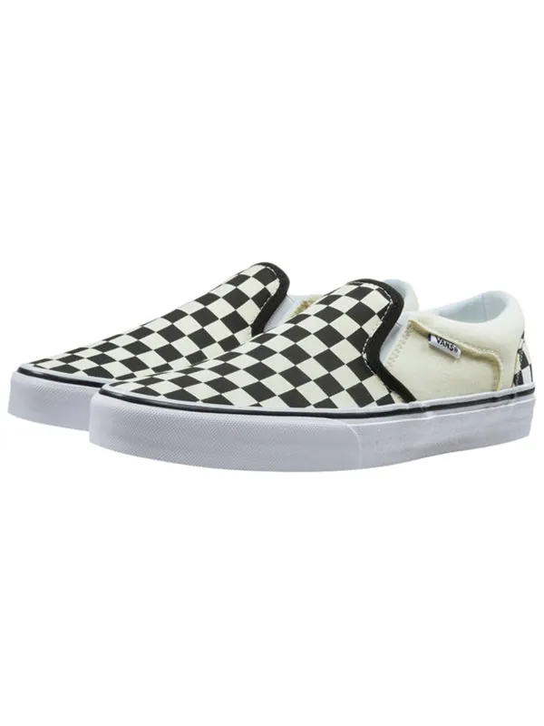 Кроссовки asher 'checkerboard' Vans — изображение 1 из 3, черный/белый