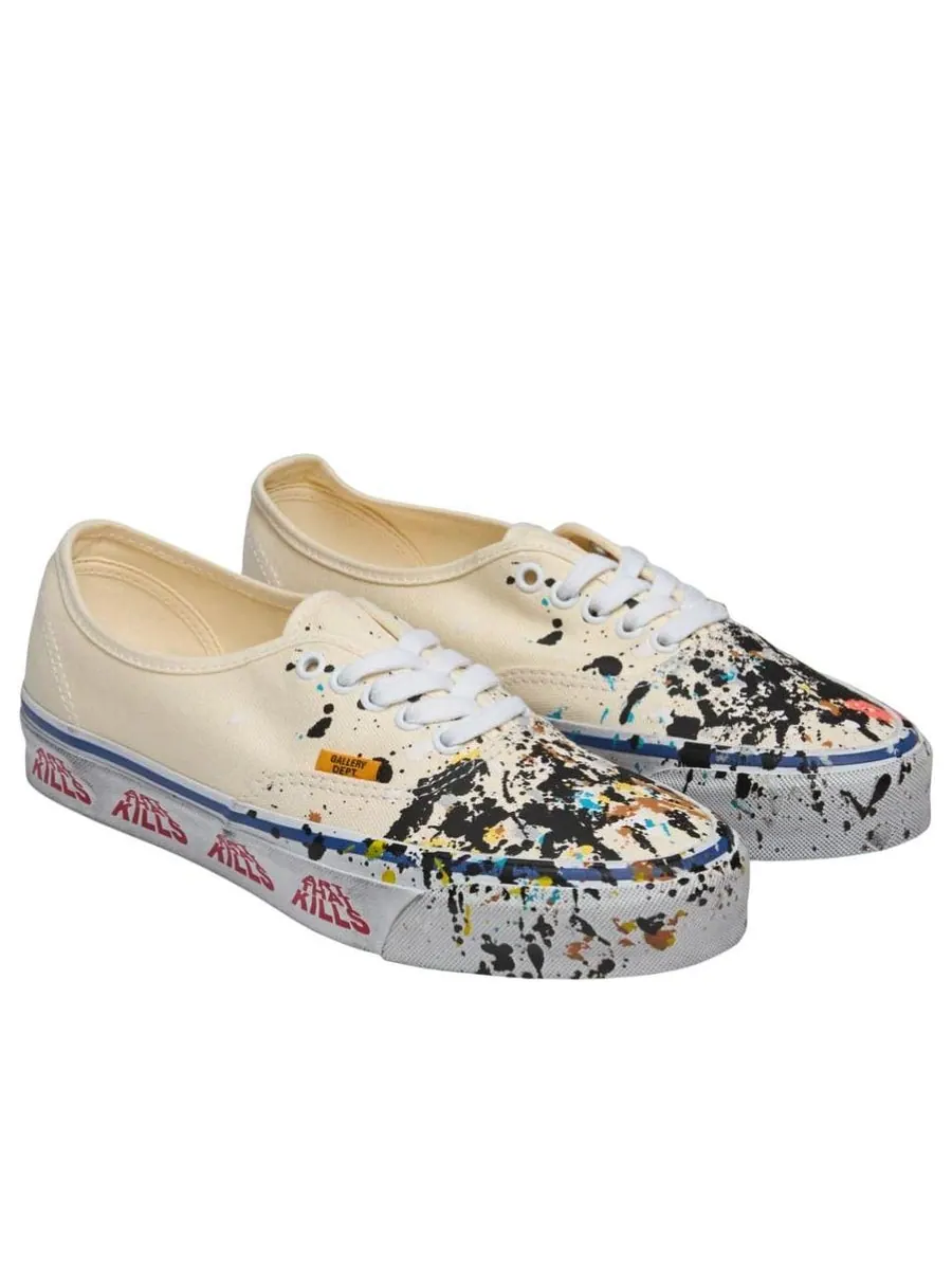 Кроссовки Vans x Gallery Dept. Authentic 'Art That Kills' — изображение 2 из 4, бежевый