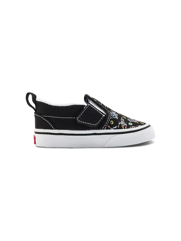 Кроссовки classic slip-on 'black' Vans — изображение 2 из 4, черный