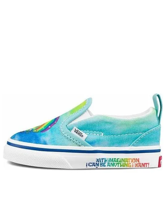 Кеды (TD) Vans SpongeBob SquarePants x Slip-On Velcro 'Imaginaaation' — изображение 1 из 4, синий