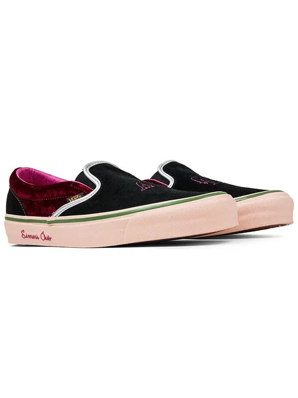 Кроссовки feature x classic slip-on 'sinners club' Vans — изображение 4 из 4, черный