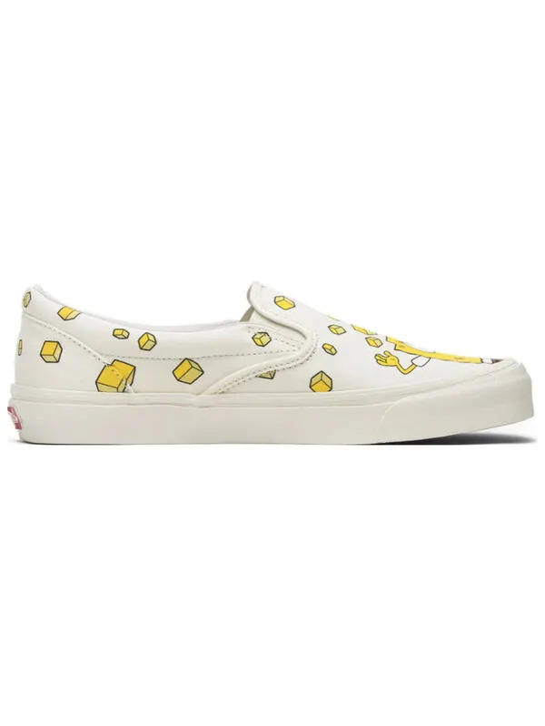 Кроссовки og classic slip-on lx 'spongebob' Vans — изображение 2 из 4, белый/желтый