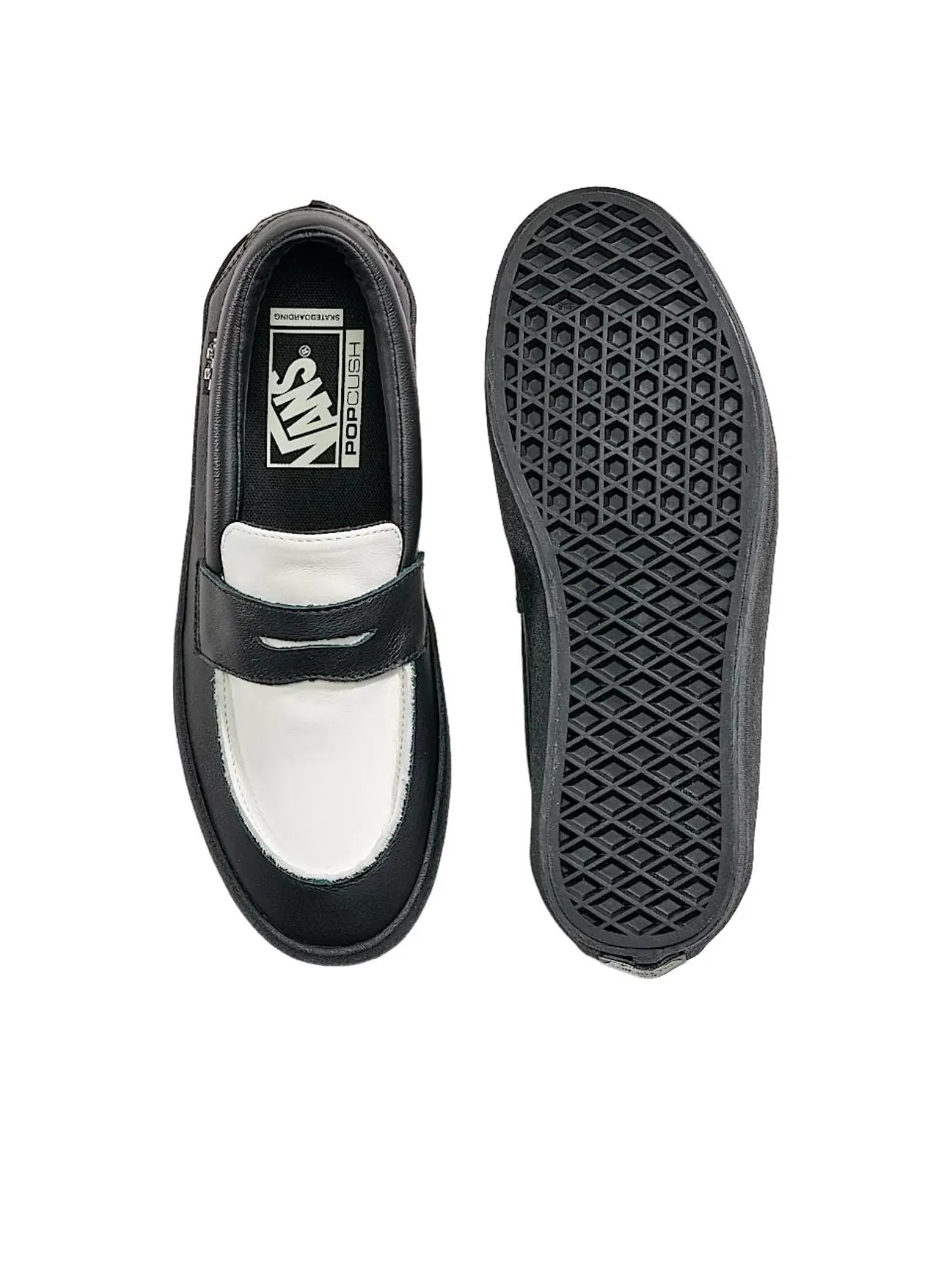 Кеды Vans Skate Loafer 'Black White' — изображение 3 из 4, черный/белый