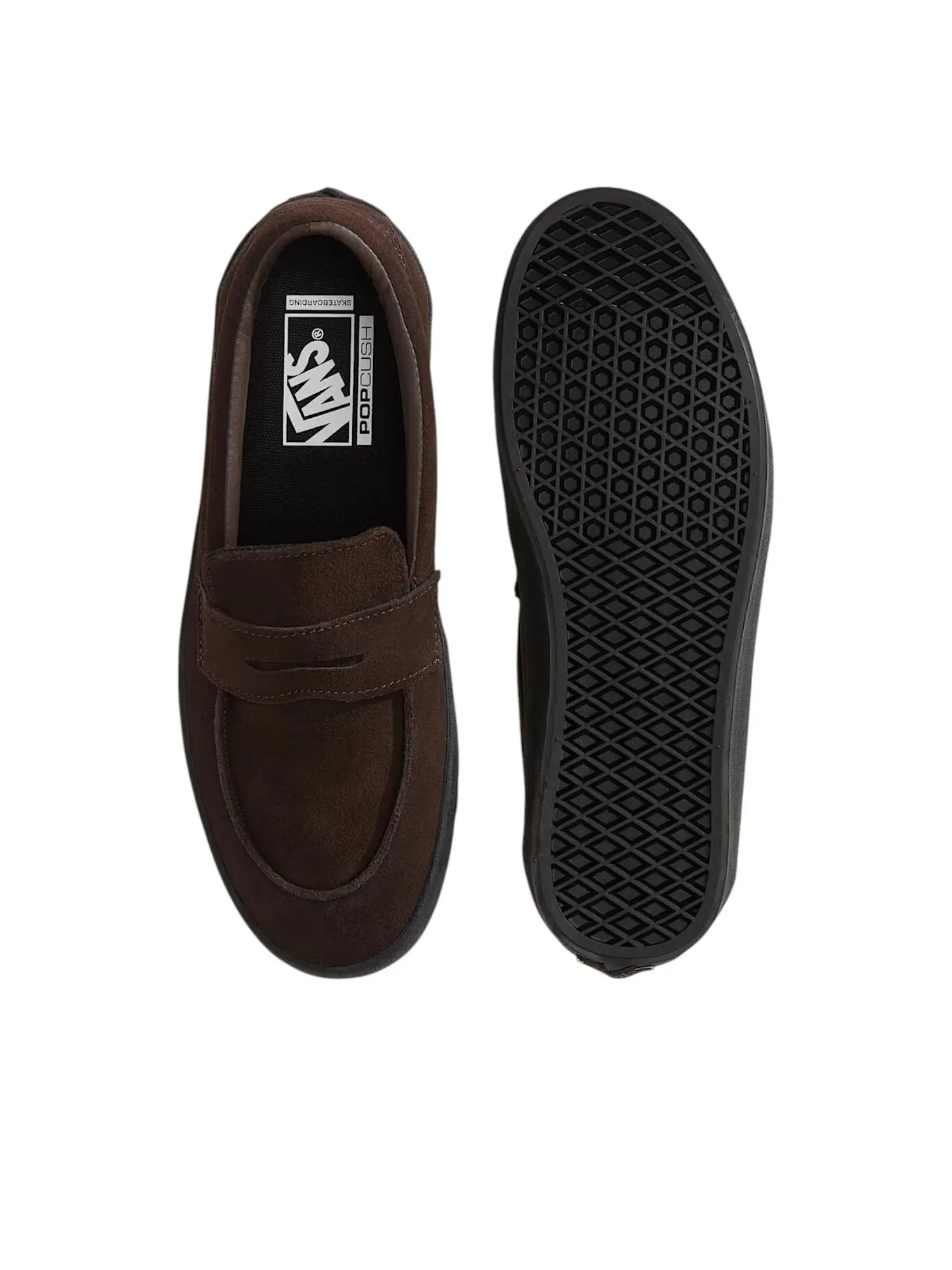 Кроссовки Vans Skate Loafer 'Brown Black' — изображение 3 из 4, коричневый