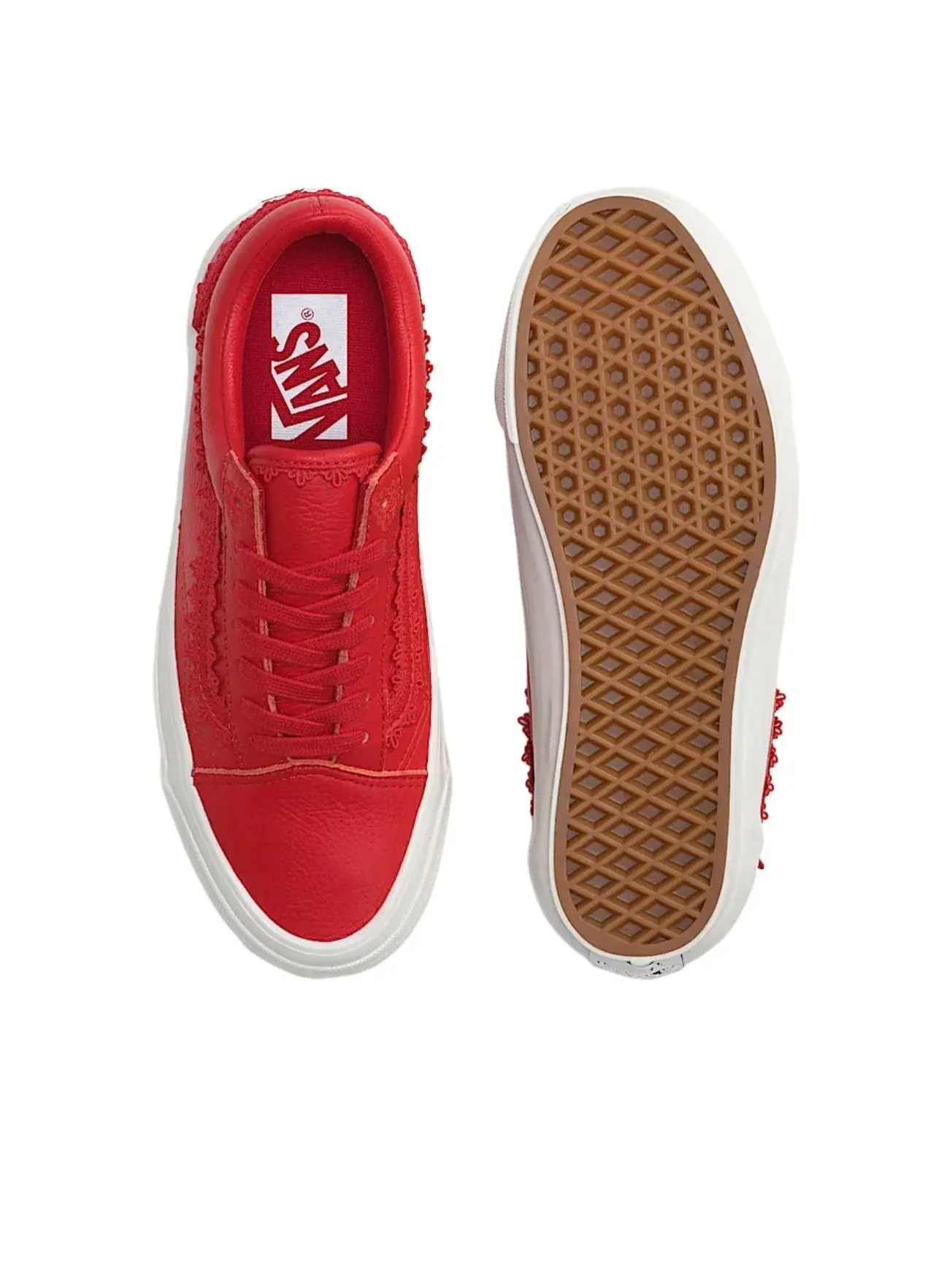 Кроссовки Vans Premium Old Skool 'Racing Red' — изображение 3 из 4, красный