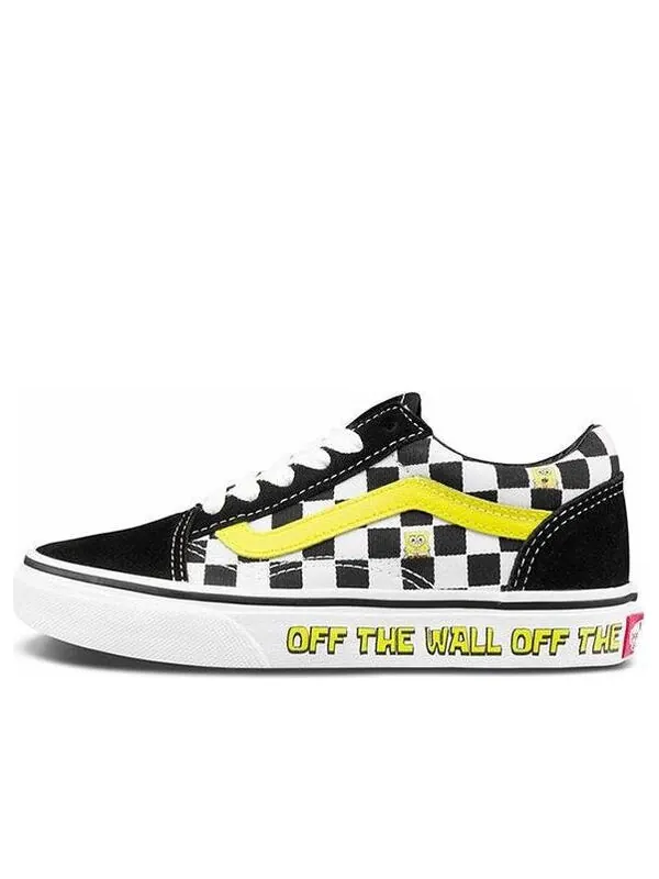 Кроссовки spongebob squarepants x old skool 'off the wall' Vans — изображение 1 из 4, черный/белый